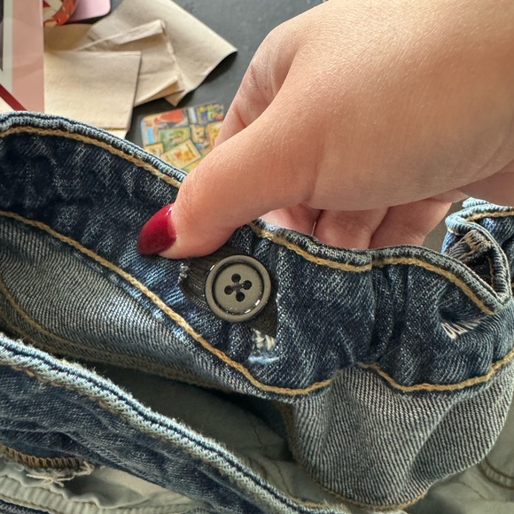 Old Navy Extra High Rise Sky High Wide Leg Jeans size 18 CUSTOM WAISTBAND - Picture 6 of 6